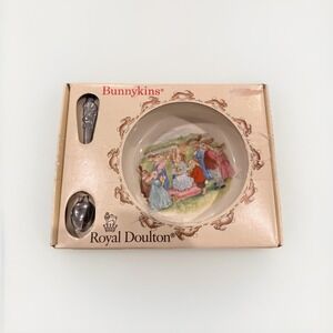 Royal Doulton Bunnykins Nursery Set Vintage 1988‎ Baby Plate/Bowl & Spoon